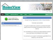 Tablet Screenshot of homeviewimprovements.com